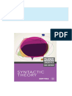 Immediate download Syntactic Theory 2nd Edition Geoffrey Poole ebooks 2024