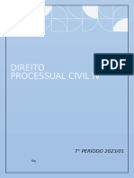 Direito Processual Civil IV - 2023.01 - 7º Periodo