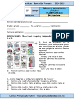 5to Grado Diciembre - 07 Matemáticas Examen (2024-2025)