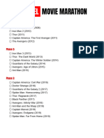 MARVEL MOVIE MARATHON LIST
