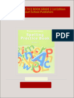 SPELLING PRACTICE BOOK GRADE 2 1st Edition Harcourt School Publishers download pdf