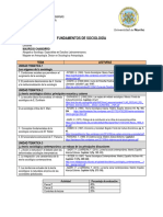 Programa - Fundamentos de Sociología 2022