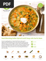 Soul-Warming Indian Spiced Lentil Soup