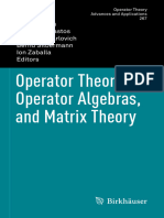 2018 Operator Theory Operator Algebras and Matrix Theory_Book