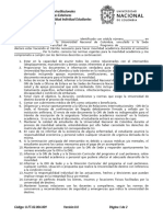 Formato de Responsabilidad Individual Estudiantes en Movilidad Saliente Nacional