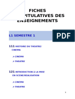 Fiches Recapitulatives Des Enseignements