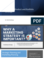 Product and Portfolio Marketing Strategy