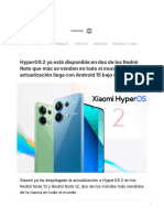 HyperOS 2 ya está disponible en dos de los Redmi Note que más se venden en todo el mundo. La actualización llega con Android 15 bajo el brazo