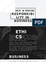 ETHICS & SOCIAL RESPOSIBILITY IN BUSINESS