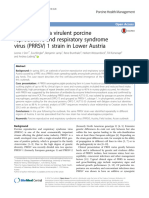 Emergence of a virulent porcine reproductive and respiratory syndrome