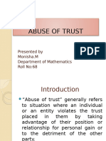 Abuse of Trust and Discrimination 