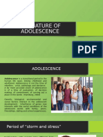 The Nature of Adolescence