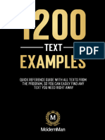 Bonus - 1200 Text Examples