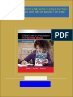 Complete Download of American Government and Politics Today Essentials 2015 2016 Edition 18th Edition Bardes Test Bank Full Chapters in PDF DOCX