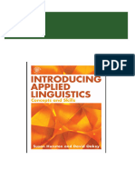 PDF Introducing Applied Linguistics Concepts and Skills Susan Hunston &amp; David Oakey download