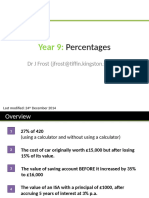 Yr9 Percentages