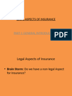 LEGAL ASPECTS OF INSURANCE