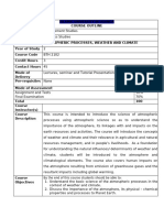 Atmospheric Processes, Weather and Climate Course Outline Edited