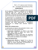 Estudio y análisis de la Democracia