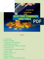 Electric charges and fields