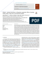 Climate – Grazing Interactions in Mongolian Rangelands Effects of Grazing Change Along a Large-scale Environmental Gradient