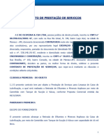 CONTRATO DE PRESTAÇÃO DE SERVIÇO - E DE OLIVEIRA E CIA LTDA