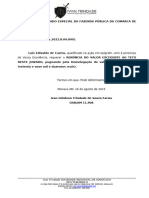 RENÚNCIA DO VALOR EXCEDENTE AO TETO DO JUIZADO DA FAZENDA