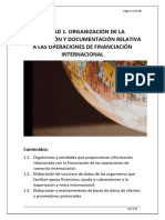 Unidad 1. OrganizaciÃ³n de la informaciÃ³n y documentaciÃ³n relativa a las operaciones de financiaciÃ³n internacional