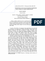 Perceptual distortions and hallucinations reported during the course of sleep deprivation