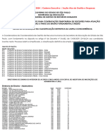 Pss Classificação Final Adamantina a Lins