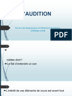 BIOPHYSIQUE DE L'AUDITION 2024 2025 L1