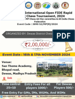 1st Dewas International Open FIDE Rapid Rating Chess Tournament, 2024