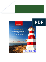 Access Introduction to Management Science 12th Edition Taylor Test Bank All Chapters Immediate PDF Download