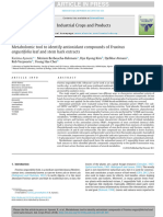 Metabolomic tool to identify antioxidant compounds of Fraxinus