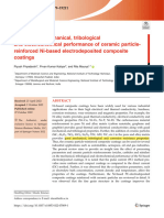 ceramic particle reinforced Ni based electrodeposited