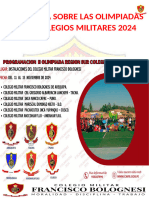 CRONICA DE LAS OLIMPIADAS INTER-COLEGIOS MILITARES