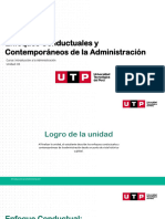 S09 - Enfoque Conductual - Teoria Relaciones Humanas y Teoria Comportamiento