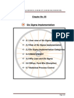 Lean Manufacturing and Six Segma