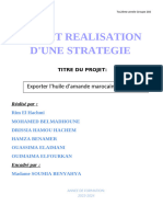 projet de l'exportation de l'huile d'ammende marocaine ou france