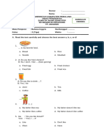 Naskah Soal Asas Ganjil Bing Kelas 3