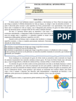 Atividade - Aquecimento Global e Efeito Estufa