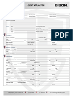 EFG BISON Credit Application