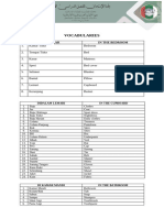 Vocabularies English