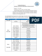 Timetable of Impact Training Workshop (MLA)