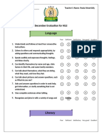 December KG2 Evaluations