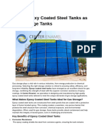 Using Epoxy Coated Steel Tanks as Gas Storage Tanks