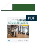 Download Study Resources for Test Bank for Essentials of Human Communication 10th Edition DeVito