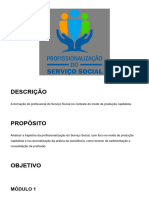 Profissionalização do Serviço Social