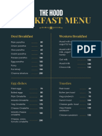 Black Gold Elegant Food Menu