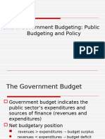 Chapter 5 & 6- Public Budgeting